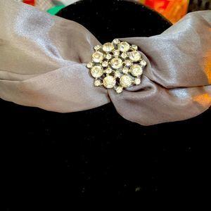 Pretty headband with rhinestone peace one size fits all.